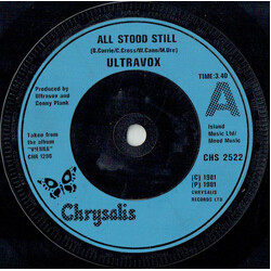 Ultravox All Stood Still USED VINYL 7INCH 45 RPM SINGLE