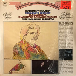 Edvard Grieg / Sergei Vasilyevich Rachmaninoff / Philippe Entremont / The Philadelphia Orchestra / Eugene Ormandy Concerto & Rhapsody Vinyl LP USED