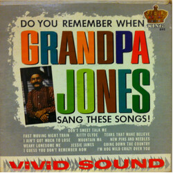 Grandpa Jones Do You Remember When Grandpa Jones Sang These Songs! Vinyl LP USED
