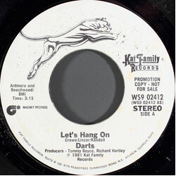 Darts Let's Hang On USED VINYL 7INCH 45 RPM PROMO