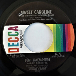 Bert Kaempfert & His Orchestra Sweet Caroline / Something USED VINYL 7INCH 45 RPM SINGLE
