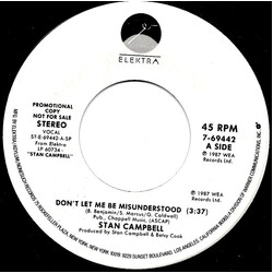 Stan Campbell Don't Let Me Be Misunderstood USED VINYL 7INCH 45 RPM PROMO