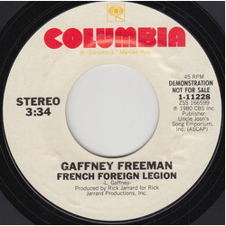 Gaffney Freeman Band French Foreign Legion USED VINYL 7INCH 45 RPM PROMO