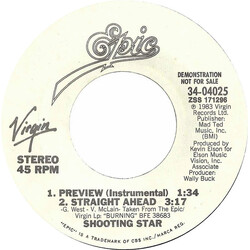 Shooting Star (4) Straight Ahead Vinyl 7" USED