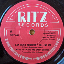 Billie Jo Spears / Carey Duncan (2) I Can Hear Kentucky Calling Me USED VINYL 7INCH SINGLE