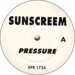 Sunscreem Pressure USED VINYL 12INCH 45 RPM SINGLE PROMO