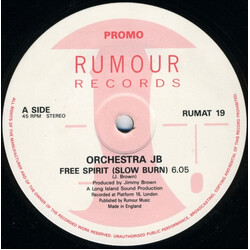 Orchestra JB Free Spirit (Slow Burn) USED VINYL 12INCH 45 RPM PROMO STEREO