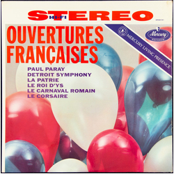 Paul Paray / Detroit Symphony Orchestra Ouvertures Françaises Vinyl LP USED