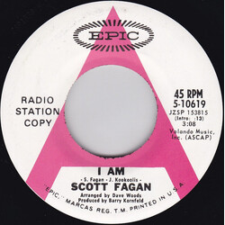Scott Fagan I Am / Where My Lover Has Gone USED VINYL 7INCH SINGLE