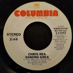 Chris Rea Dancing Girls Vinyl 7" USED