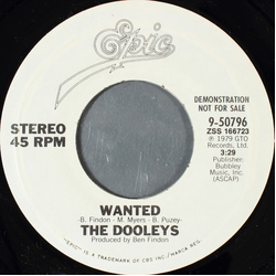 The Dooleys Wanted Vinyl 7" USED