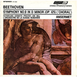 Ludwig van Beethoven / Ernest Ansermet / L'Orchestre De La Suisse Romande Symphony No.9 In D Minor (Op. 125) ("Choral") Vinyl LP USED