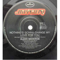 Glenn Medeiros Nothing's Gonna Change My Love For You USED VINYL 7INCH 45 RPM SINGLE