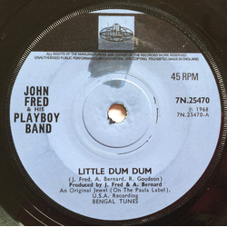 John Fred & His Playboy Band Little Dum Dum Vinyl 7" USED