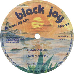 Linval Thompson Brown Skin Girl USED VINYL 12INCH 45 RPM