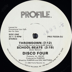 Disco Four Throwdown VINYL 12" USED