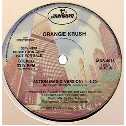 Orange Krush Action USED VINYL 12INCH 33 S RPM PROMO