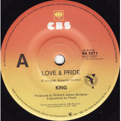 King Love & Pride USED VINYL 7INCH 45 RPM SINGLE