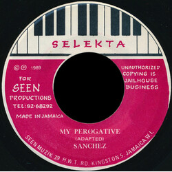 Sanchez My Perogative USED VINYL 7INCH 45 RPM