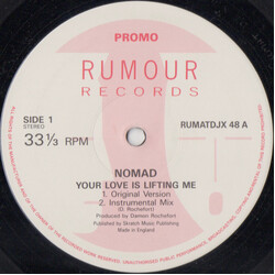 Nomad Your Love Is Lifting Me USED VINYL 12INCH 33 S RPM PROMO STEREO