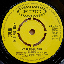 Colin Blunstone Say You Don't Mind Vinyl 7" USED