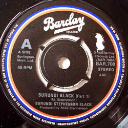 Burundi Black Burundi Black USED VINYL 7INCH 45 RPM SINGLE REISSUE