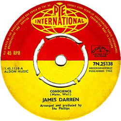 James Darren Conscience USED VINYL 7INCH 45 RPM SINGLE