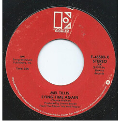 Mel Tillis Lying Time Again USED VINYL 7INCH SINGLE