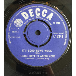 Hedgehoppers Anonymous It's Good News Week USED VINYL 7INCH 45 RPM SINGLE