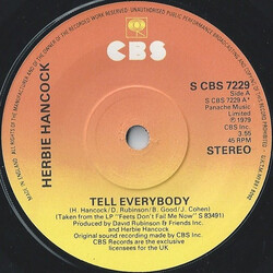 Herbie Hancock Tell Everybody VINYL 7" USED