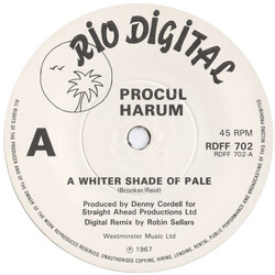 Procol Harum A Whiter Shade Of Pale USED VINYL 7INCH
