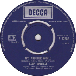 Lena Martell It's Another World Vinyl 7" USED