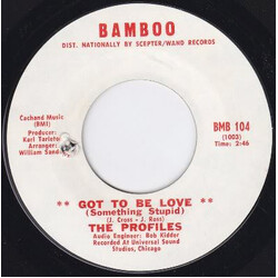 The Profiles (2) Got To Be Love (Something Stupid) / You Don't Care About Me USED VINYL 7INCH SINGLE