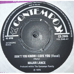 Major Lance Don't You Know I Love You USED VINYL 7INCH 45 RPM