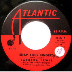Barbara Lewis Snap Your Fingers / Puppy Love USED VINYL 7INCH SINGLE 45 RPM