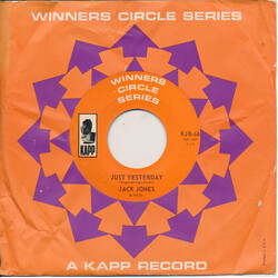 Jack Jones Just Yesterday USED VINYL 7INCH 45 RPM SINGLE