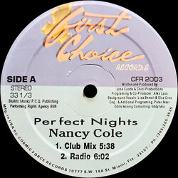 Nancy Cole Perfect Nights Vinyl 12" USED