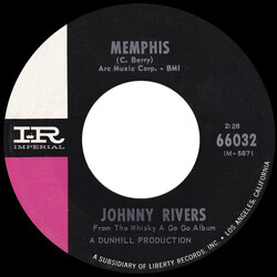 Johnny Rivers Memphis USED VINYL 45 RPM 7INCH SINGLE
