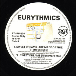 Eurythmics Sweet Dreams (Are Made Of This) '91 USED VINYL 12INCH MAXI-SINGLE 45 RPM PROMO