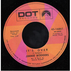 Jimmie Rodgers (2) It's Over / Anita You're Dreaming USED VINYL 7INCH 45 RPM SINGLE