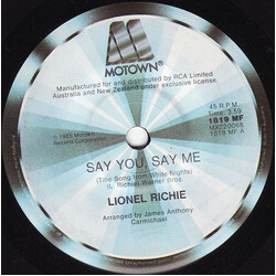 Lionel Richie Say You, Say Me USED VINYL 7INCH 45 RPM SINGLE