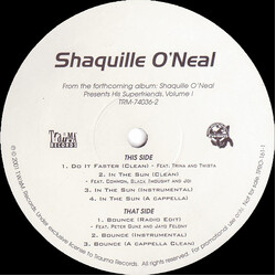 Shaquille O'Neal Shaq Presents His Superfriends (Clean Album Sampler) USED VINYL 12INCH PROMO