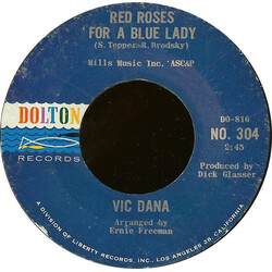 Vic Dana Red Roses For A Blue Lady USED VINYL 7INCH 45 RPM SINGLE