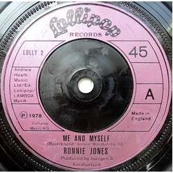 Ronnie Jones Me And Myself USED VINYL 7INCH 45 RPM