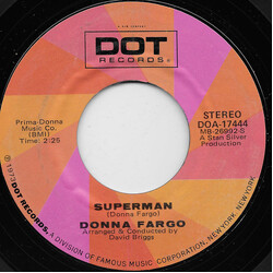 Donna Fargo Superman USED VINYL 7INCH 45 RPM STYRENE
