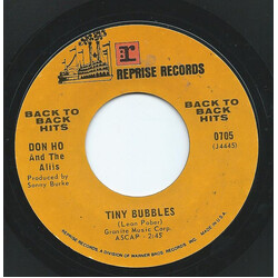 Don Ho / The Aliis Tiny Bubbles / Do I Love You? USED VINYL 7INCH SINGLE REISSUE STYRENE