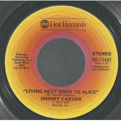 Johnny Carver Living Next Door To Alice USED VINYL 7INCH 45 RPM SINGLE