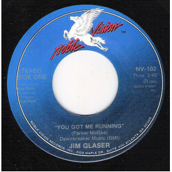 Jim Glaser You Got Me Running / I'd Love To See You Again USED VINYL 7INCH 45 RPM
