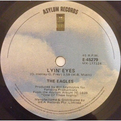 Eagles Lyin' Eyes USED VINYL 7INCH 45 RPM SINGLE