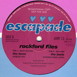 The Rockford Files The Bone USED VINYL 12INCH 45 RPM PROMO